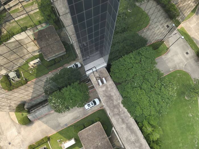 Commercial high-rise from above