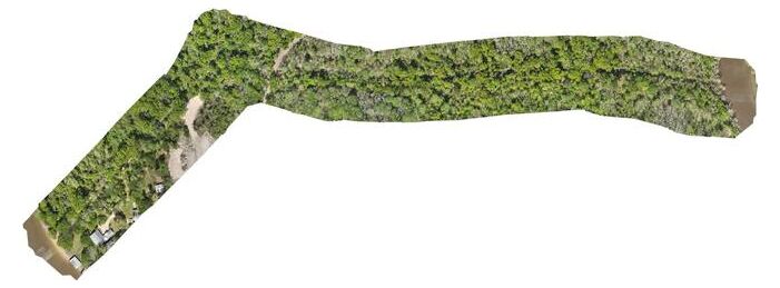 Orthomosaic: One Man Bayou drainage corridor